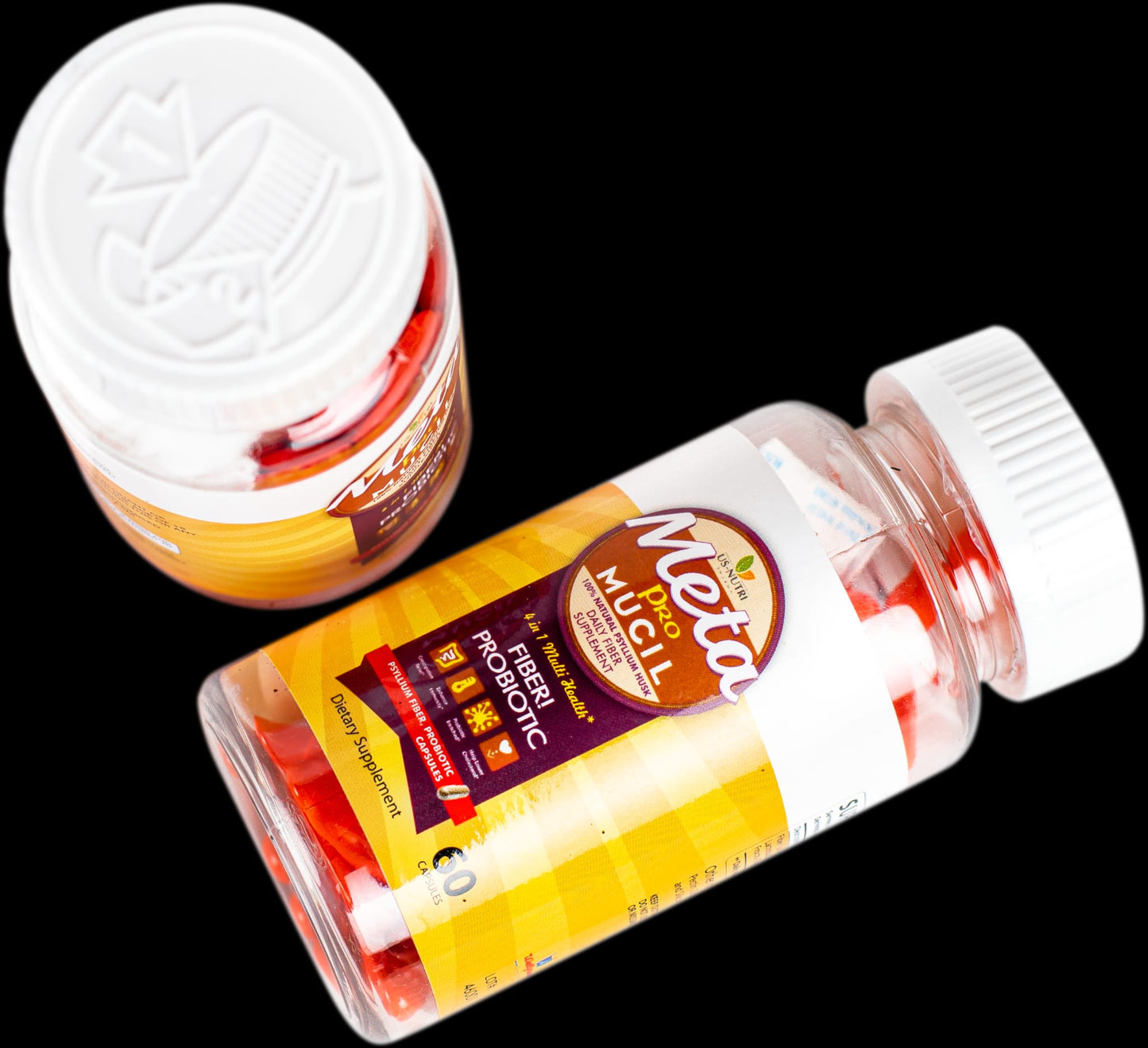 meta pro mucil fiber, probiotic